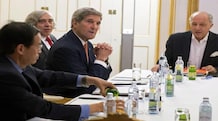 India stands to gain from historic Iran deal US Secretary of State John Kerry (2nd R), US Secretary of Energy Ernest Moniz (3rd R) and French Foreign Minister Laurent Fabius (R) meet for nuclear talks in Vienna, Austria (Source: Reuters)