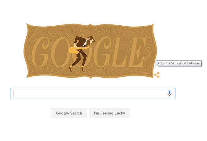Google Doodle celebrates saxophone inventor Adolphe Sax's 201st birthday Google Doodle celebrates saxophone inventor Adolphe Sax's 201st birthday