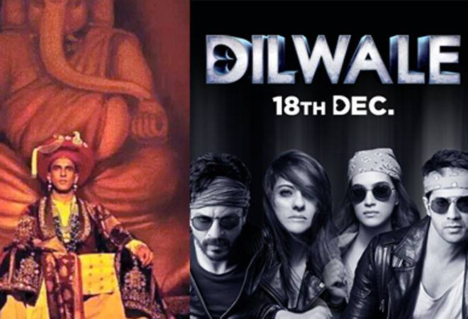 Box-office clash: Ranveer Singh's 'Bajirao Mastani' races ahead of SRK's 'Dilwale'