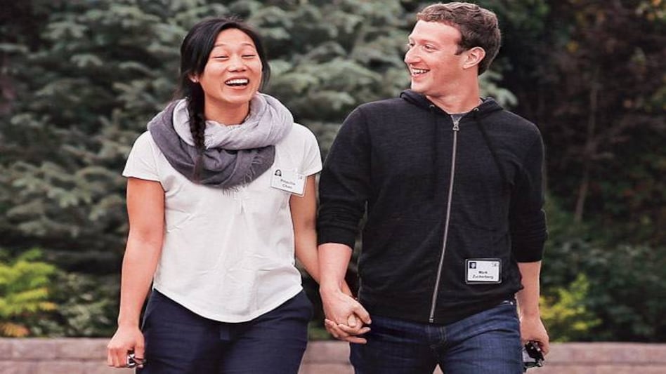 Facebook CEO Mark Zuckerberg with wife Priscilla Chan (Photo: Mail Today) Facebook CEO Mark Zuckerberg with wife Priscilla Chan (Photo: Mail Today)
