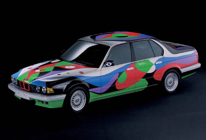 Spanish artist and architect Cesar Manrique in the year 1990 created a beautiful riot of colours on the BMW 730i, as part of the automobile giant's Art Car Project collection. (Photo: dailyo.in)
