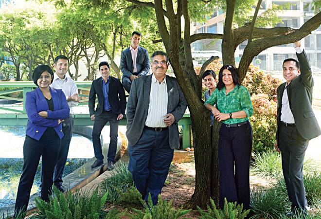 Parag Pande, Managing Director, Human Resources, Accenture India, with employees (Photo: Nilotpal Baruah) Parag Pande, Managing Director, Human Resources, Accenture India, with employees (Photo: Nilotpal Baruah)