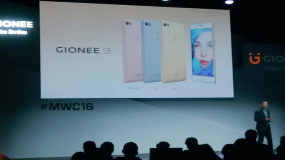 Priced at 499 euros (approximately Rs 34,000), the Gionee S8 has got a metal design and features 3D Touch pressure sensitive display that is similar to the one on the new iPhones. (Photo: Twitter) Priced at 499 euros (approximately Rs 34,000), the Gionee S8 has got a metal design and features 3D Touch pressure sensitive display that is similar to the one on the new iPhones. (Photo: Twitter)
