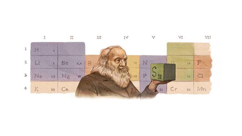 Born on February 8, 1834, Mendeleev is popularly known as the "Father of Periodic Table". Photo: Reuters Born on February 8, 1834, Mendeleev is popularly known as the "Father of Periodic Table". Photo: Reuters