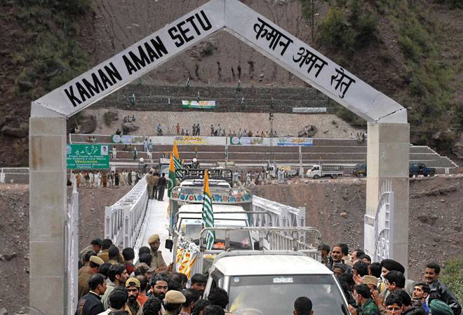 Trade point at Salamabad in Uri. Traders are unhappy over lack of ISD and other facilities