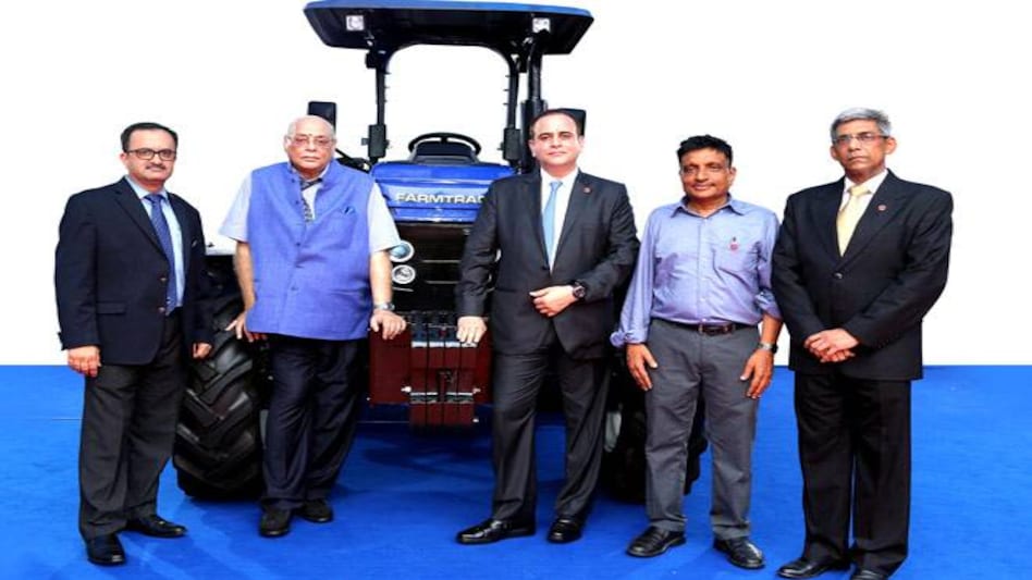 Escorts Team at the launch of its new International Product (L-R) - Mr Rajiv Wahi, Head International Business, Mr Rajan Nanda, Chairman, Mr Nikhil Nanda, MD, Shailendra Agrawal, COO & Head - R&D and Mr Ravi Menon, CEO-Agri Machinery Business. Escorts Team at the launch of its new International Product (L-R) - Mr Rajiv Wahi, Head International Business, Mr Rajan Nanda, Chairman, Mr Nikhil Nanda, MD, Shailendra Agrawal, COO & Head - R&D and Mr Ravi Menon, CEO-Agri Machinery Business.