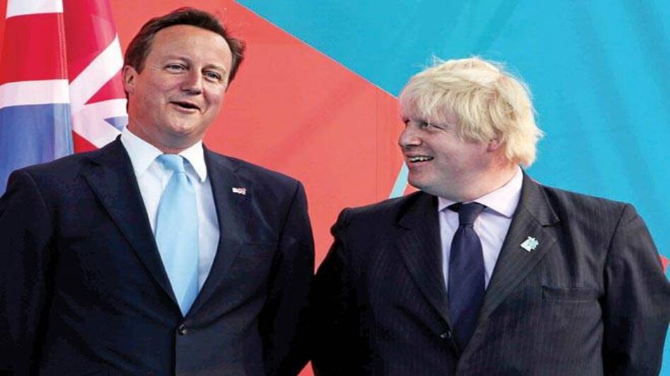 Fight to the Finish: Brtish PM David Cameron with MP Boris Johnson Fight to the Finish: Brtish PM David Cameron with MP Boris Johnson