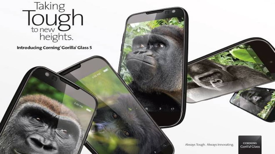 Corning launches Gorilla Glass 5, can survive drops from 1.6 metres Corning launches Gorilla Glass 5, can survive drops from 1.6 metres