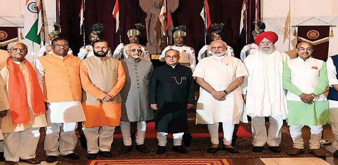Modi's new Cabinet has 78 Ministers Modi's new Cabinet has 78 Ministers