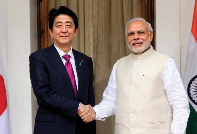 Looking Eastward: PM Narendra Modi with his Japan counterpart Shinzo Abe Looking Eastward: PM Narendra Modi with his Japan counterpart Shinzo Abe