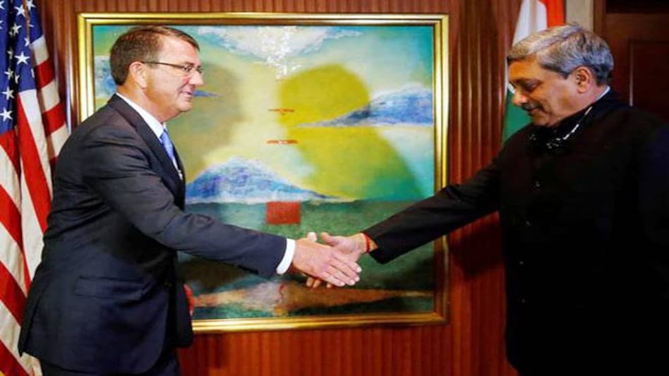 US Defence Secretary Ashton Carter and Defence Minister Manohar Parrikar US Defence Secretary Ashton Carter and Defence Minister Manohar Parrikar