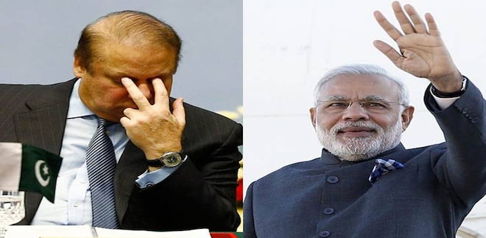 Pakistan PM Nawaz Sharif (L) and PM Narendra Modi Pakistan PM Nawaz Sharif (L) and PM Narendra Modi