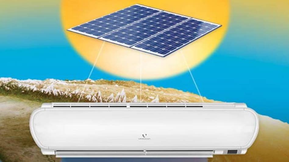 Mr. Akshay Dhoot, Head of Technology & Innovations, Videocon and Mr. Sanjeev Bakshi, COO, AC, Videocon, at the launch of the new Videocon Hybrid Solar AC Mr. Akshay Dhoot, Head of Technology & Innovations, Videocon and Mr. Sanjeev Bakshi, COO, AC, Videocon, at the launch of the new Videocon Hybrid Solar AC