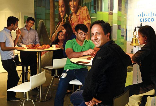 Dinesh Malkani, President of Cisco, India & SAARC, at the Bangalore office (Photo: Nilotpal Baruah) Dinesh Malkani, President of Cisco, India & SAARC, at the Bangalore office (Photo: Nilotpal Baruah)