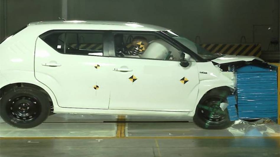 Ignis being tested for frontal offset at MSIL Rohtak Facility Ignis being tested for frontal offset at MSIL Rohtak Facility