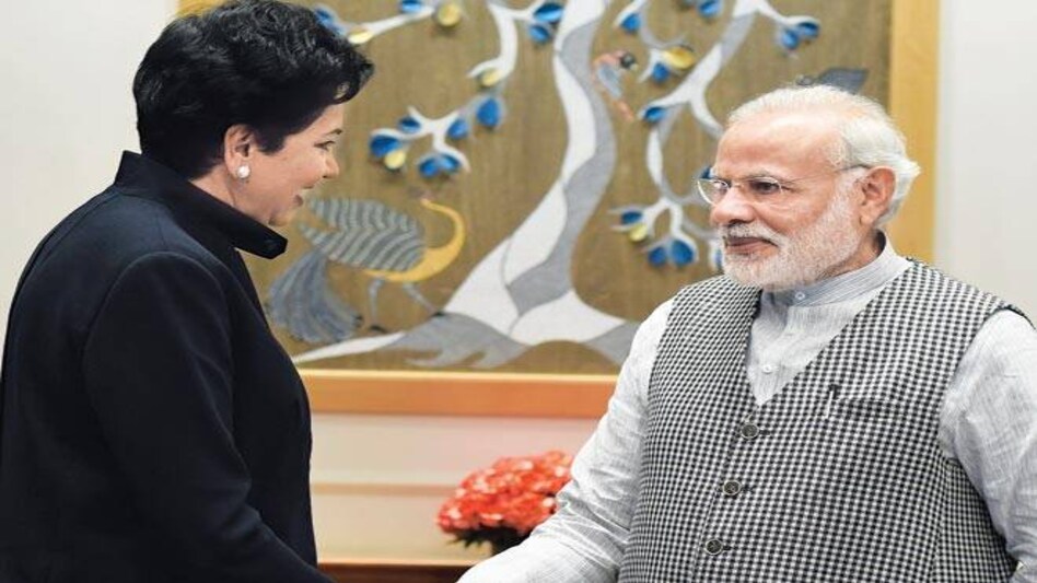 PepsiCo chief Indra Nooyi meets PM Modi amid furore in Tamil Nadu, Kerala PepsiCo chief Indra Nooyi meets PM Modi amid furore in Tamil Nadu, Kerala