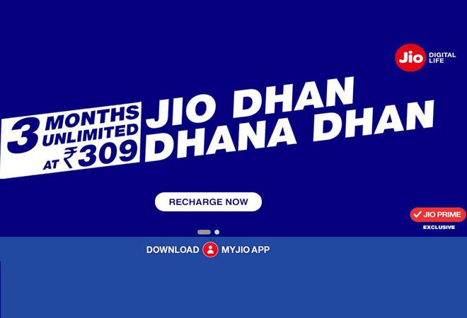 Reliance Jio launches 'Dhan Dhana Dhan' offer; 84 GB for Rs 309