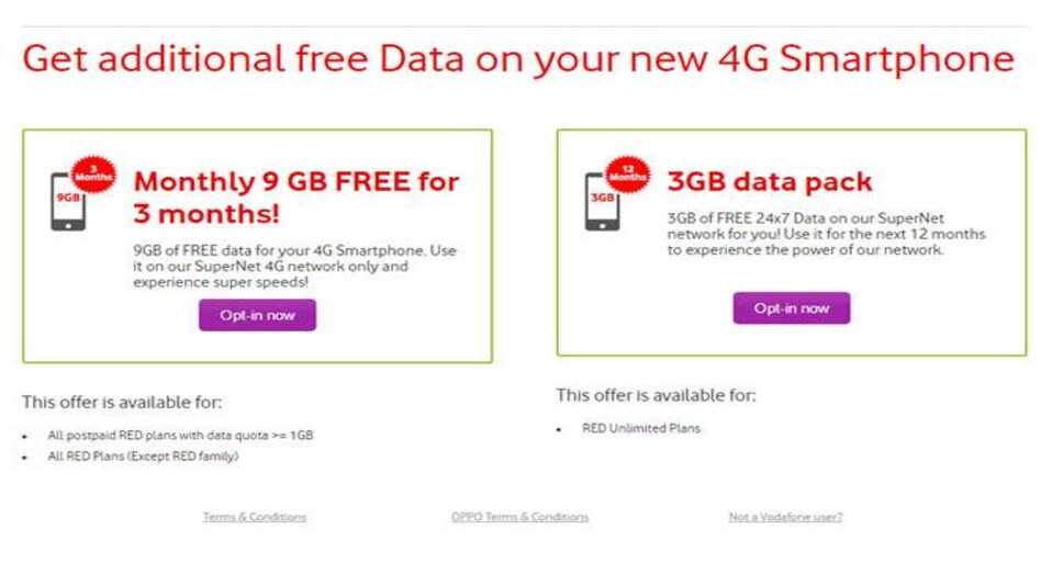 Reliance Jio effect: Now, Vodafone offers 27GB free 4G data for 3 months; here's how you can get it Reliance Jio effect: Now, Vodafone offers 27GB free 4G data for 3 months; here's how you can get it