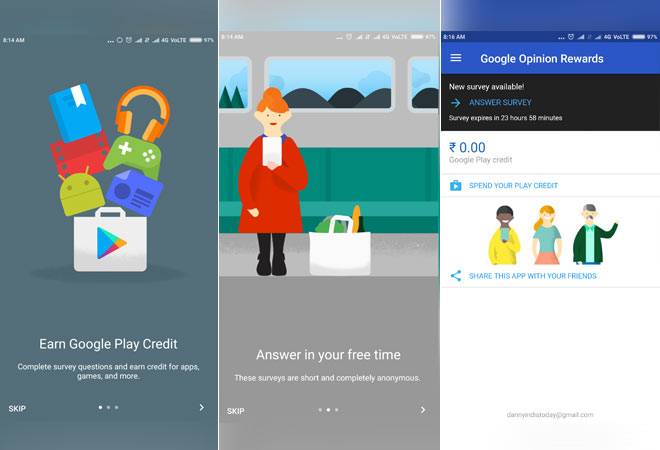 Google launches new Opinion Reward app in India, now get paid to take surveys Google launches new Opinion Reward app in India, now get paid to take surveys