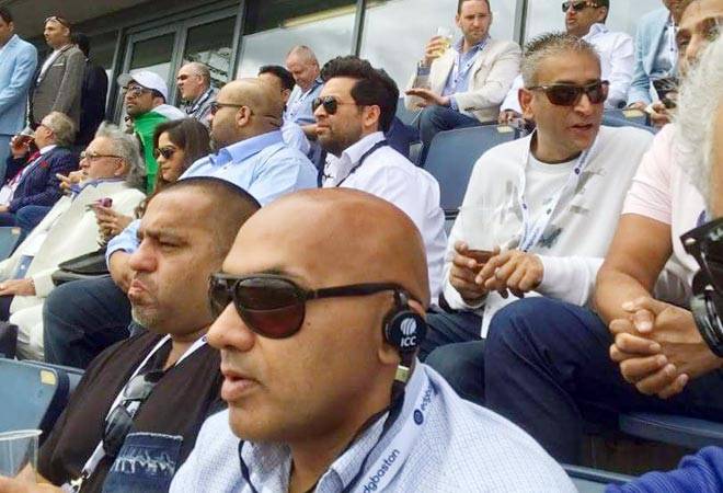 Vijay Mallya spotted at India-Pakistan Champions Trophy match