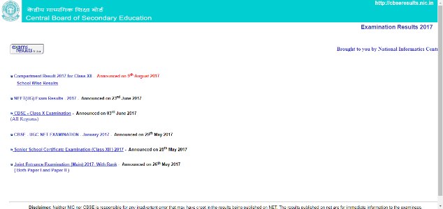CBSE Class 12 Compartment Result 2017 announced: Check on cbse.nic.in, cbseresults.nic.in