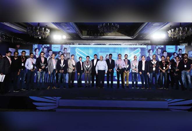 Winners of the 'Coolest Start-Ups' with R.V. Deshpande, Minister for Large and Medium Industries and Infrastructure Development, Govt of Karnataka Winners of the 'Coolest Start-Ups' with R.V. Deshpande, Minister for Large and Medium Industries and Infrastructure Development, Govt of Karnataka