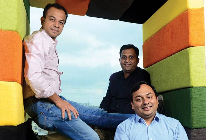NoBroker Co-Founders: Saurabh Garg (left), Akhil Gupta (centre) and Amit K. Agarwal at their Bengaluru office (Photo: Nilotpal Baruah) NoBroker Co-Founders: Saurabh Garg (left), Akhil Gupta (centre) and Amit K. Agarwal at their Bengaluru office (Photo: Nilotpal Baruah)