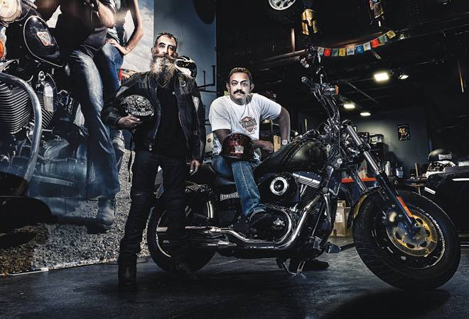 Samar Sodhi's (right) big motorcycle company has been granted a franchise by US-based luxury motorcycle rental company eagle rider (Photo: Vivan Mehra) Samar Sodhi's (right) big motorcycle company has been granted a franchise by US-based luxury motorcycle rental company eagle rider (Photo: Vivan Mehra)