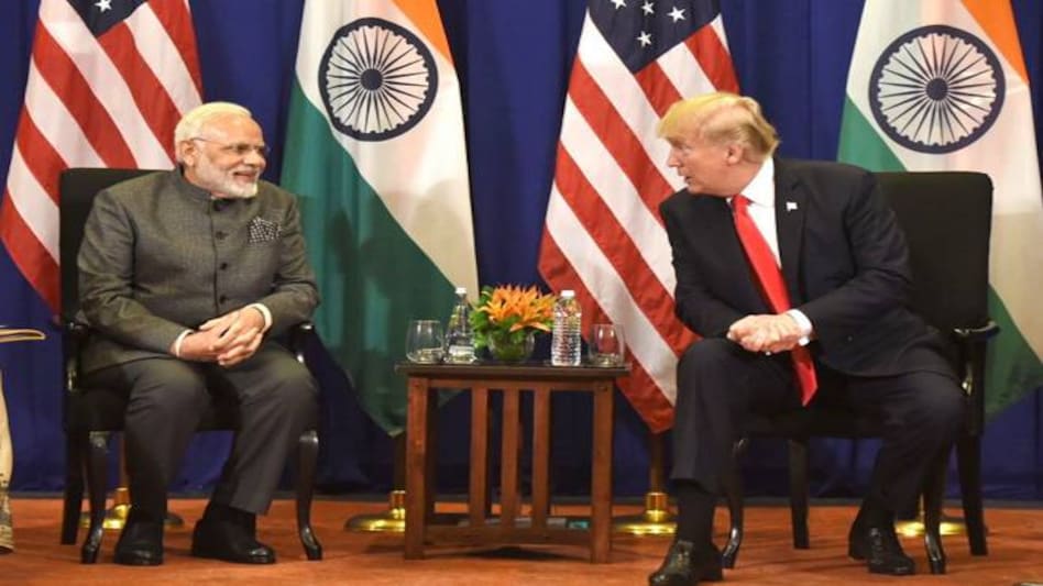 Prime Minister Narendra Modi with US President Donald Trump Prime Minister Narendra Modi with US President Donald Trump