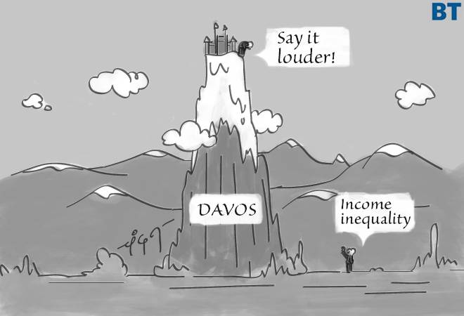 Cartoon: Addressing Income Inequality at Davos!