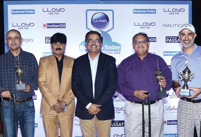 Winning team: Ugyen Wangchuk, Umang Puri, Amitava Sinha and Hansdip Bindra with Shailendra Kumar, Lloyd, and Y.K. Gupta, Havells Winning team: Ugyen Wangchuk, Umang Puri, Amitava Sinha and Hansdip Bindra with Shailendra Kumar, Lloyd, and Y.K. Gupta, Havells