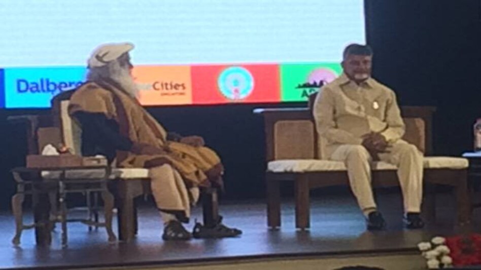 Andhra CM Chandrababu Naidu and Sadhguru plan to make Amaravati the happiest city Andhra CM Chandrababu Naidu and Sadhguru plan to make Amaravati the happiest city