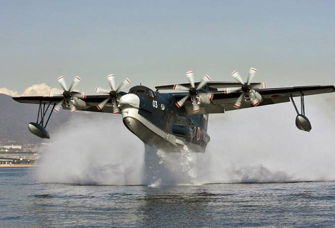 Mahindra Group ties up with Japanese firm for US-2 amphibious aircraft Mahindra Group ties up with Japanese firm for US-2 amphibious aircraft