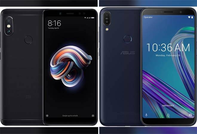 Asus Zenfone Max Pro M1 (R) is competing directly with the reigning mid-range leader in India Xiaomi Redmi Note 5 Pro (L). Asus Zenfone Max Pro M1 (R) is competing directly with the reigning mid-range leader in India Xiaomi Redmi Note 5 Pro (L).