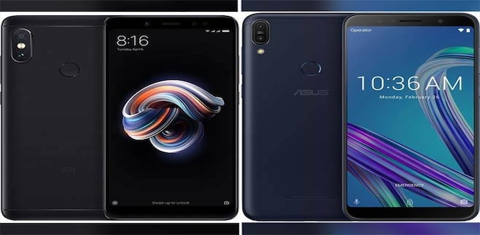 Asus Zenfone Max Pro M1 (R) is competing directly with the reigning mid-range leader in India Xiaomi Redmi Note 5 Pro (L). Asus Zenfone Max Pro M1 (R) is competing directly with the reigning mid-range leader in India Xiaomi Redmi Note 5 Pro (L).