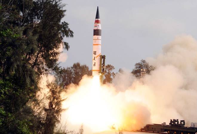 Agni-5 nuclear-capable Long Range Ballistic Missile