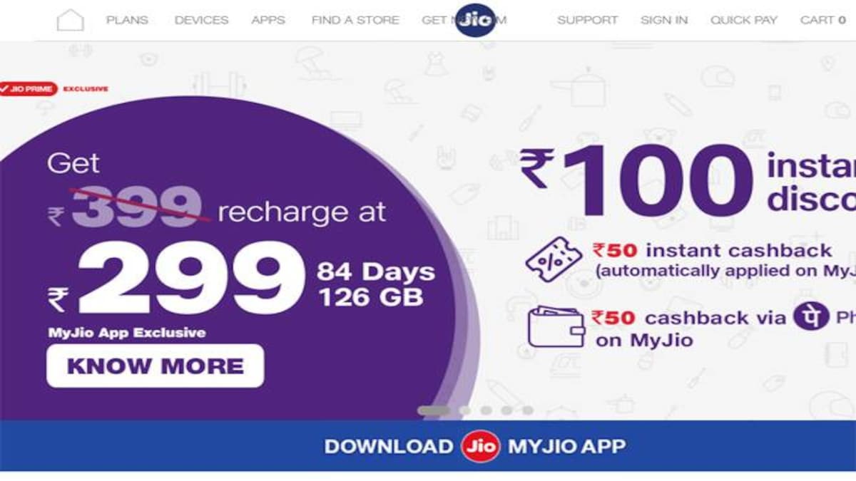Reliance Jio Holiday Offer: Rs 399 Plan available at Rs 299 ...