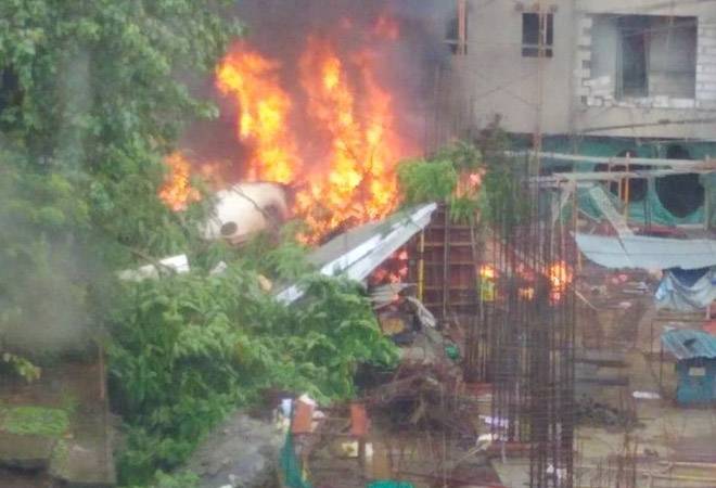 Chartered plane crashes in Mumbai's Ghatkopar; 5 dead