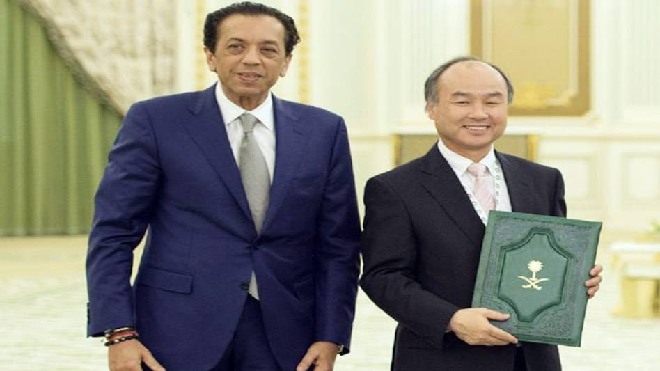 Rajeev Misra (L) with SoftBank Group CEO Masayoshi Son Rajeev Misra (L) with SoftBank Group CEO Masayoshi Son