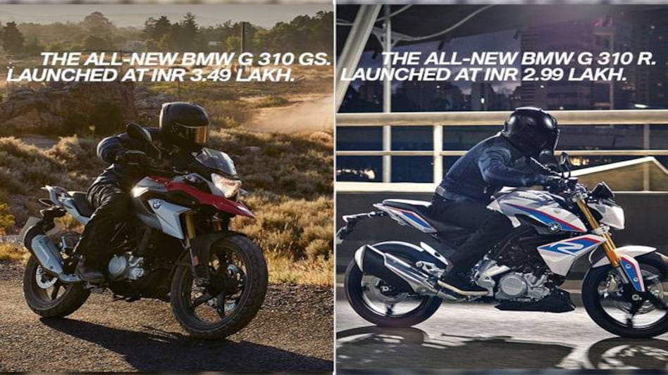 BMW Motorrad launches G310R and G310S at Rs 2.99-3.49 lakh BMW Motorrad launches G310R and G310S at Rs 2.99-3.49 lakh