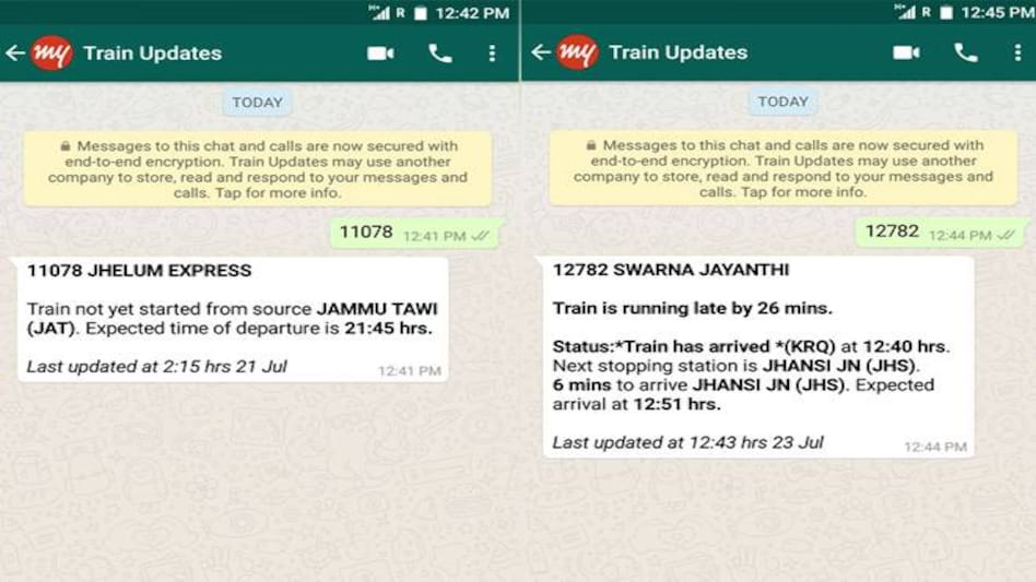 Indian Railways passengers can now check train status on WhatsApp, here's how Indian Railways passengers can now check train status on WhatsApp, here's how