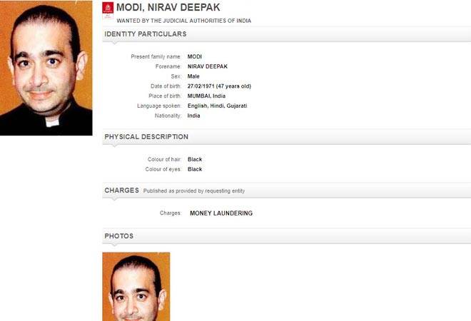Interpol issues red notice against Nirav Modi, his brother and a former employee