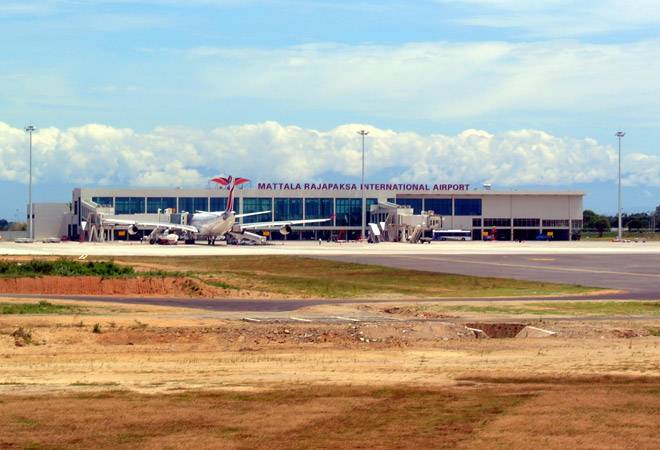 The Mattala Rajapaksa International Airport is seen in the distance in Hambantota. The Mattala Rajapaksa International Airport is seen in the distance in Hambantota.