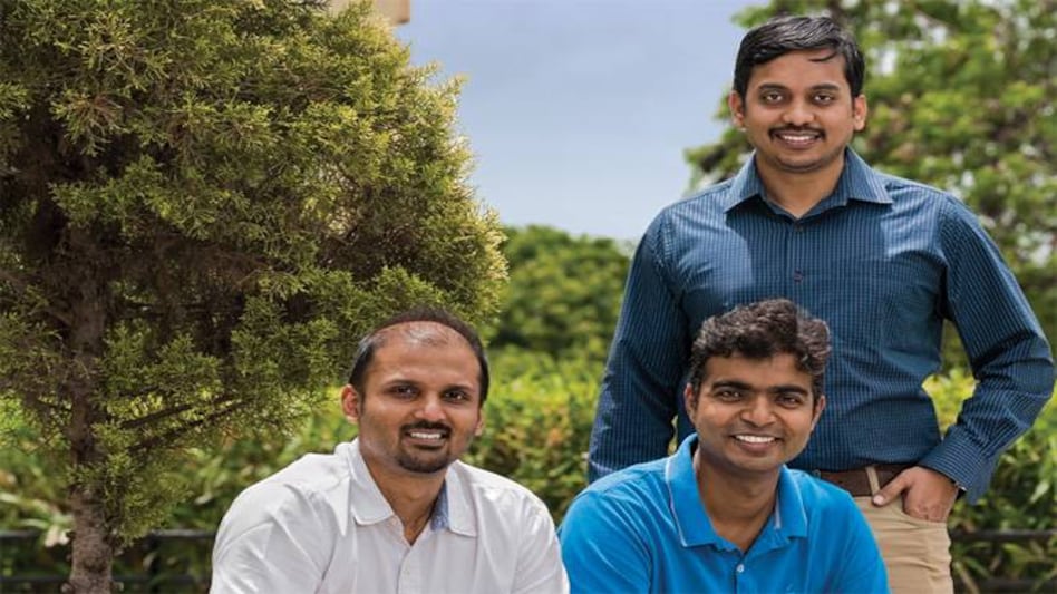 (From left): Co-founders Sheldon Dsouza, Santhosh Nagarajan and Shachin Bharadwaj (From left): Co-founders Sheldon Dsouza, Santhosh Nagarajan and Shachin Bharadwaj