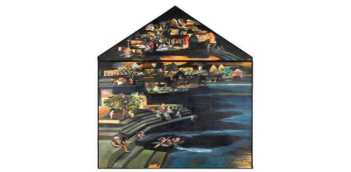 Bhupen Khakhar's Untitled, (The Bathing Ghat), 1994 Bhupen Khakhar's Untitled, (The Bathing Ghat), 1994
