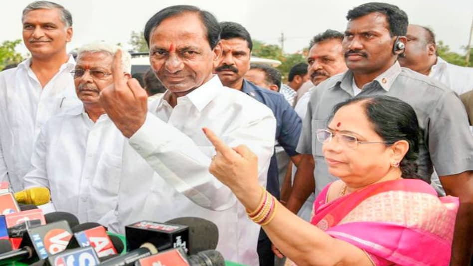 Telangana elections 2018: No challenge in sight to TRS; KCR all set to return to power, say exit polls Telangana elections 2018: No challenge in sight to TRS; KCR all set to return to power, say exit polls