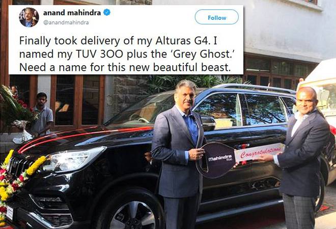 Anand Mahindra throws open challenge to name his new car; winner to get a prize