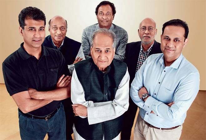 (Front row, left to right) Rajiv Bajaj, Rahul Bajaj and Sanjiv Bajaj (Back row, left to right) Madhur Bajaj, Niraj Bajaj and Shekhar Bajaj (Photographs by Rachit Goswami) (Front row, left to right) Rajiv Bajaj, Rahul Bajaj and Sanjiv Bajaj (Back row, left to right) Madhur Bajaj, Niraj Bajaj and Shekhar Bajaj (Photographs by Rachit Goswami)