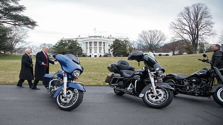 Got India to cut tariffs on Harley-Davidson by half in just 2 minutes, says Donald Trump Got India to cut tariffs on Harley-Davidson by half in just 2 minutes, says Donald Trump