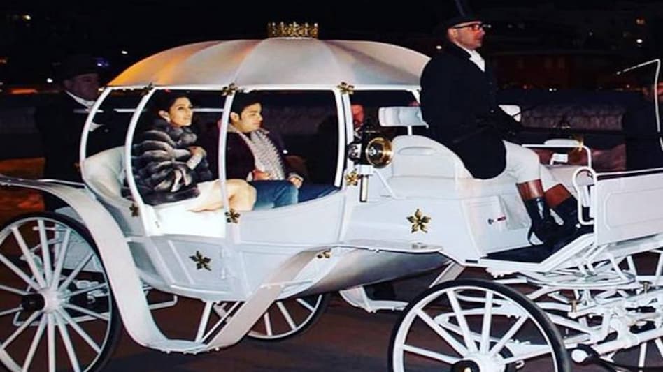 Image from Akash Ambani and Shloka Mehta at St Moritz. (Source: akustoletheshlo) Image from Akash Ambani and Shloka Mehta at St Moritz. (Source: akustoletheshlo)